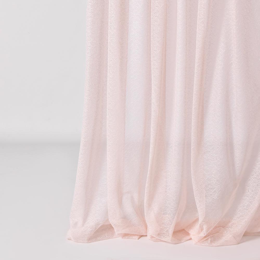 Тканина тюль жакардова V-P4238 Троянди смуги 75 гр/м2 292 см Пудровий (25906)