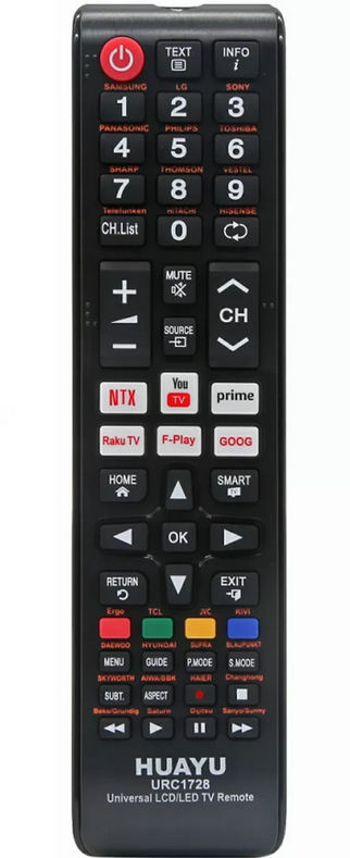 Универсальный пульт для телевизора HUAYU URC1728