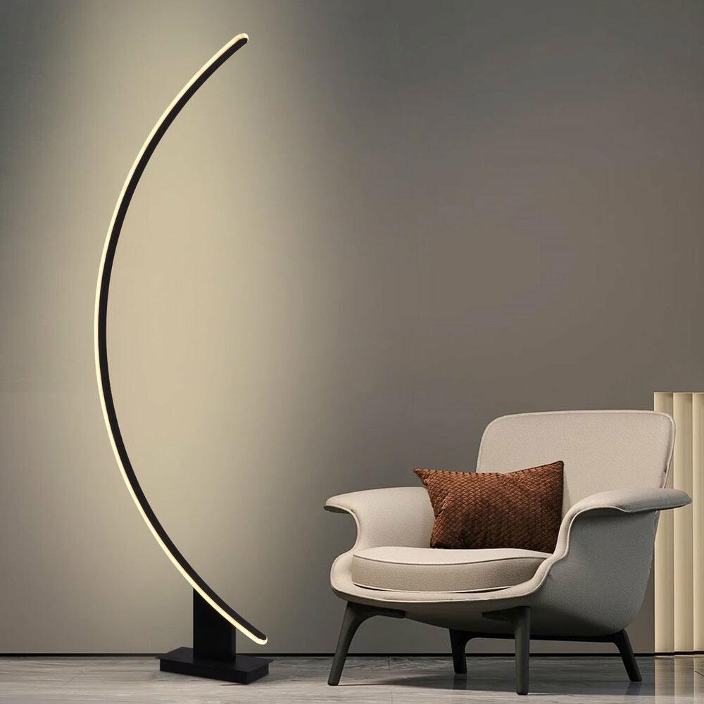 Торшер современный светодиодный Lighthouse SRS-19953 BK 76W Черный