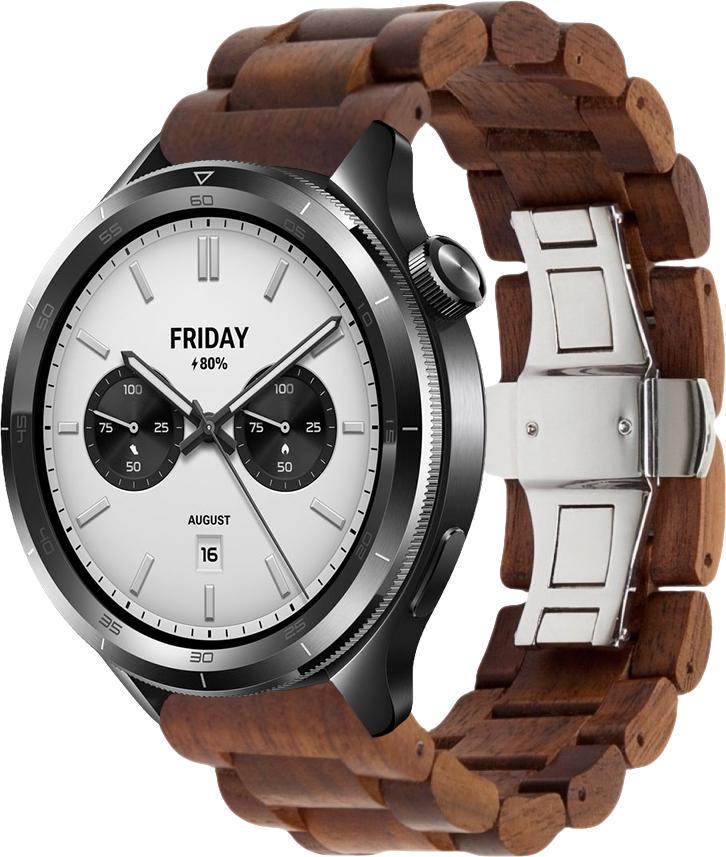 Ремешок деревянный WoodLock для Xiaomi Watch S4 47 мм Brown (40572-30)