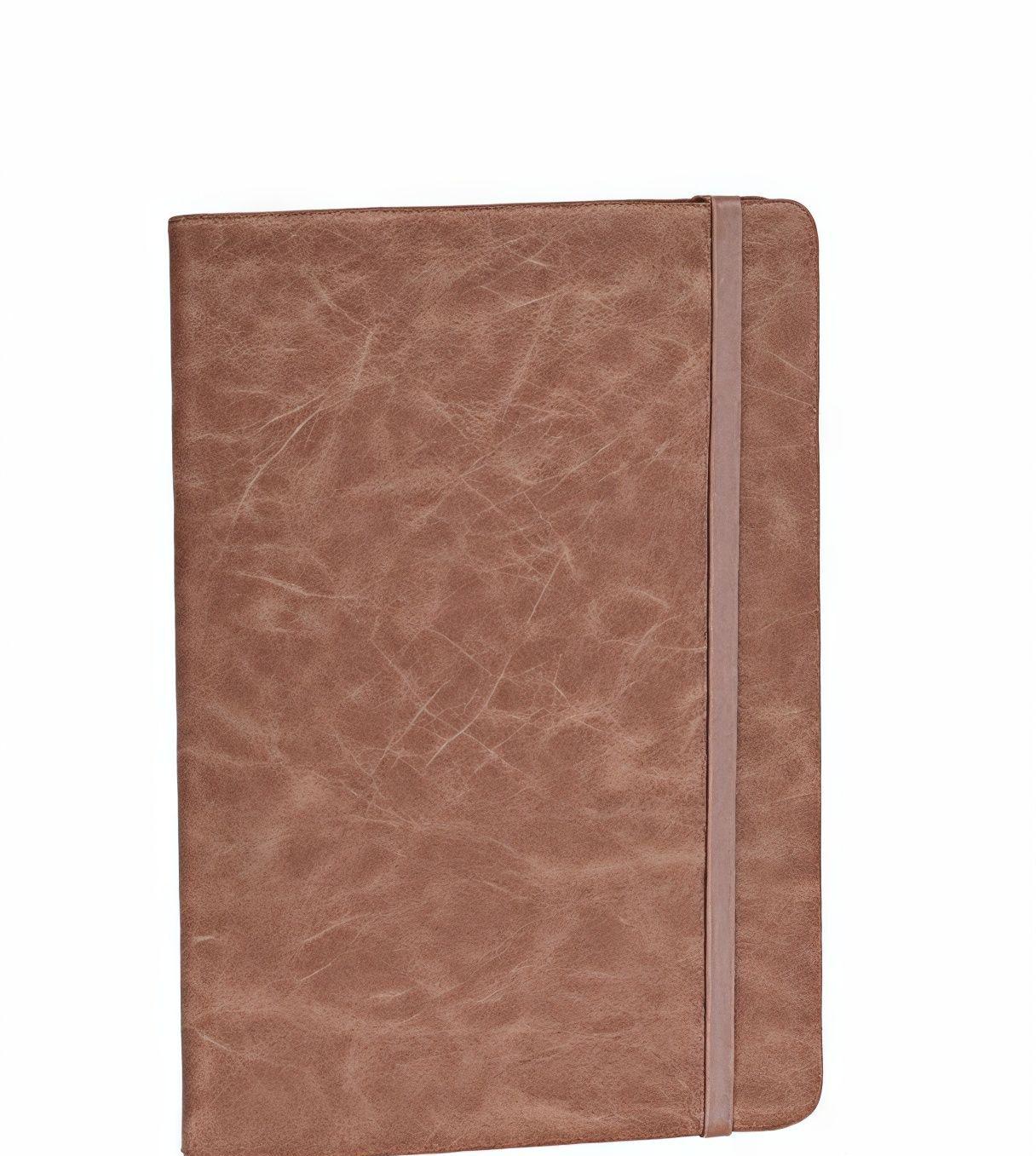 Блокнот мягкий на резинке Stenson Fissure A5 80 листов Коричневый (WW01501ST)