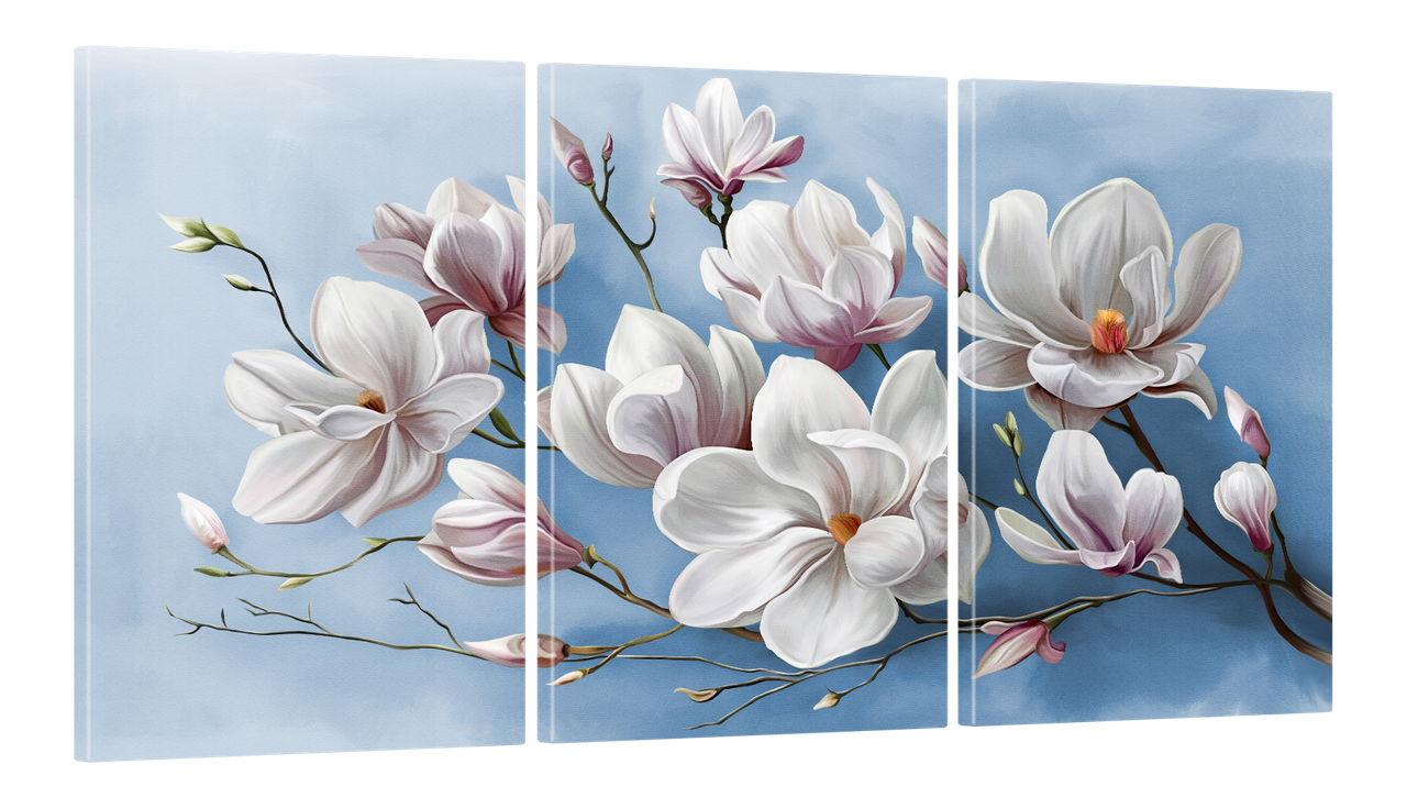 Картина модульная на холсте DK Магнолии 100x180 см (MK30295 X)