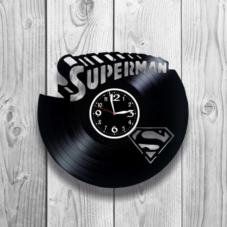 Часы настенные Superman 0339 из виниловой пластинки