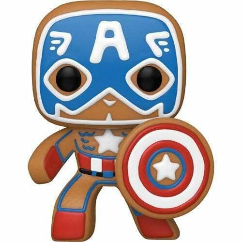 Детская игровая фигурка Funko Pop Marvel Gingerbread Captain America 10 см (FP M GCA 933)