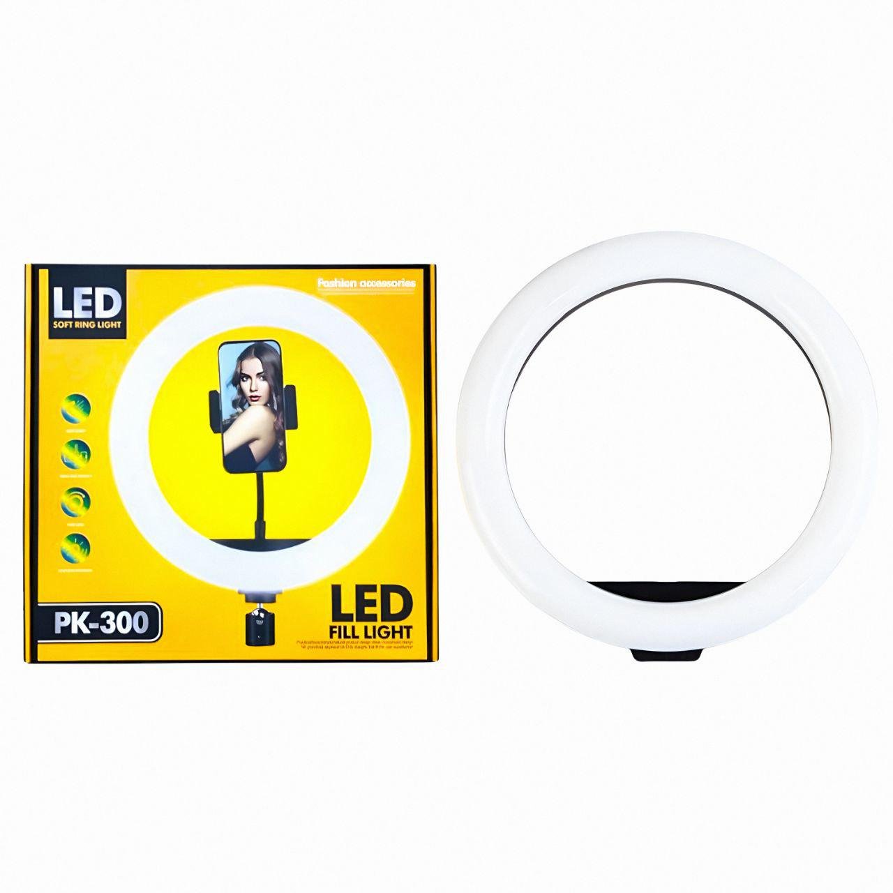 Селфи-колесо PLOKAMA LED PK-300 30 см