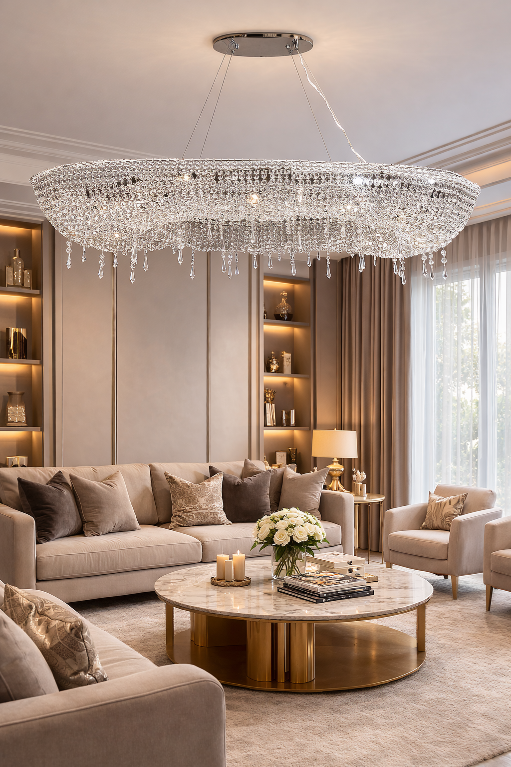 Люстра Crystal Crown G9 220V х 16 шт. (20289/L1300CH)