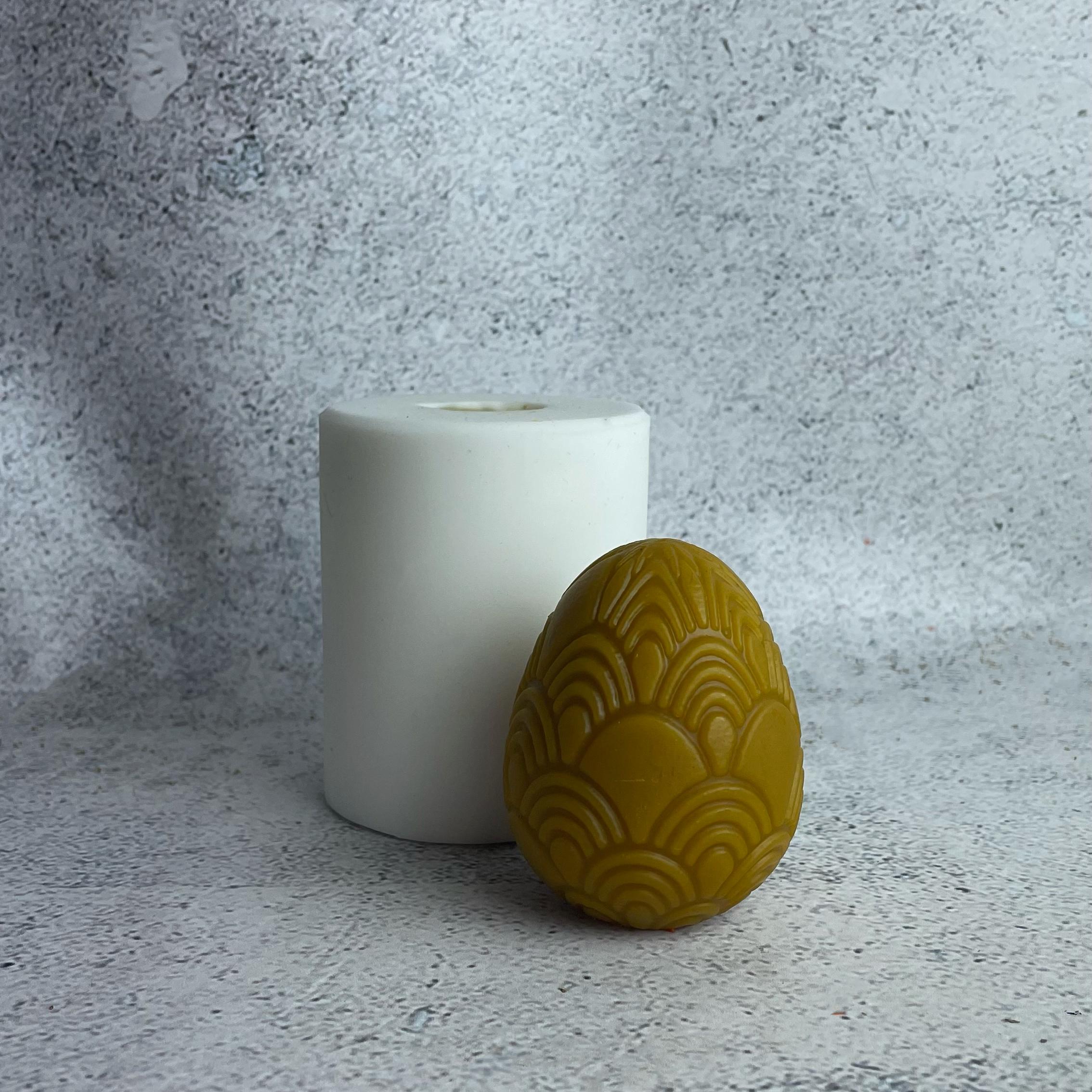 Форма для свечей Яйцо с морской волной (1171)