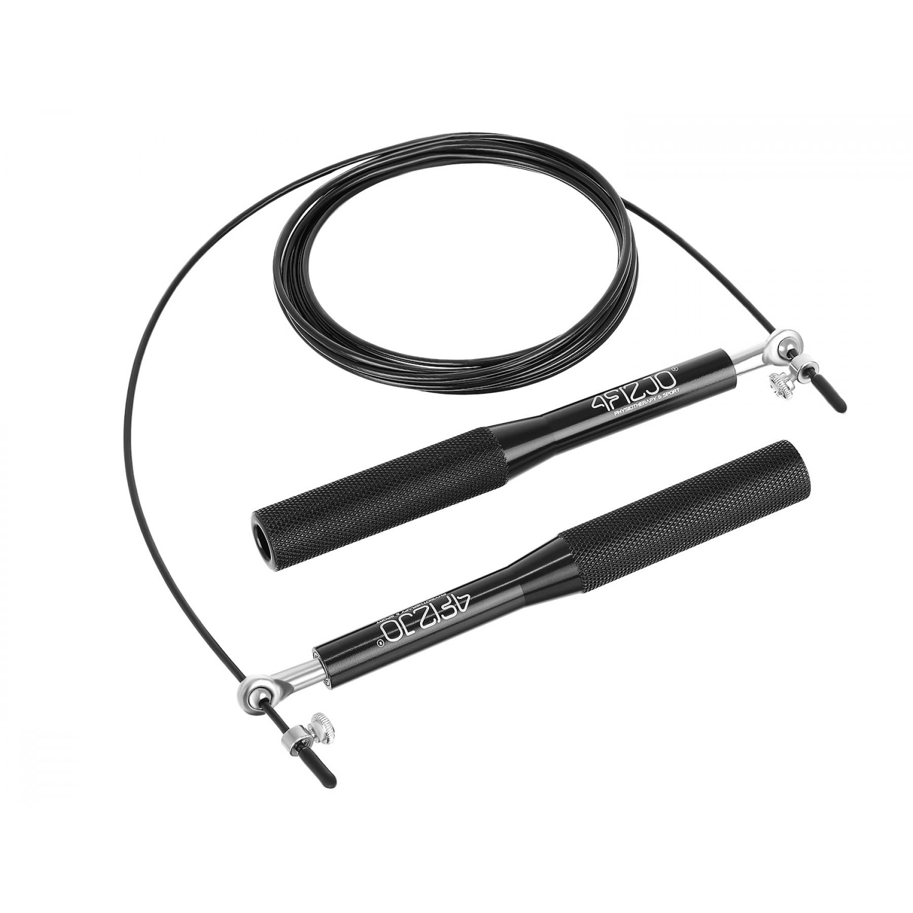 Скакалка для кросфіта 4fizjo Speed Rope 4FJ1158 швидкісна Black - фото 4