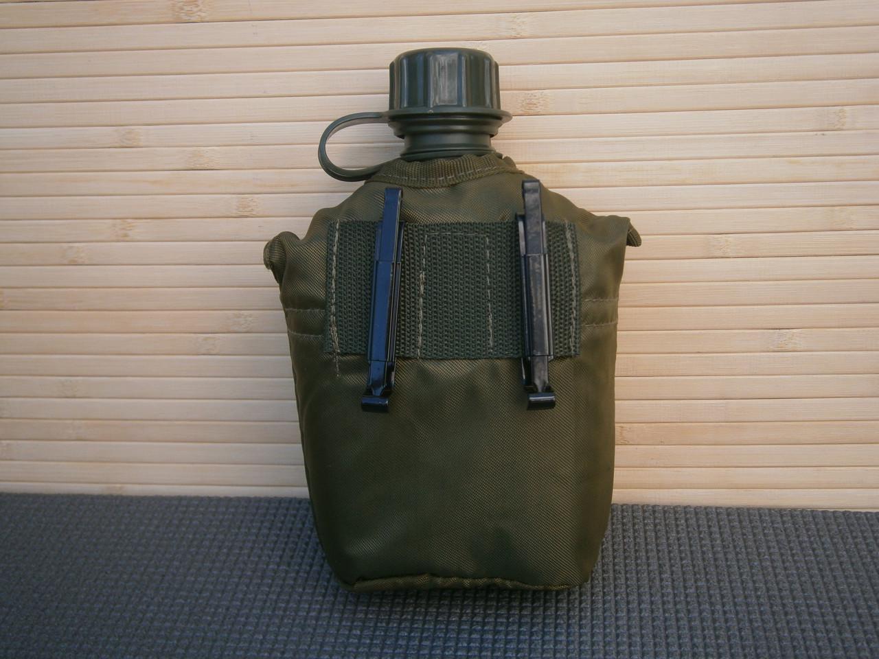 Фляга армейская US Army bottle пластиковая в чехле MiL-tec 1 л Олива (1653447389) - фото 3