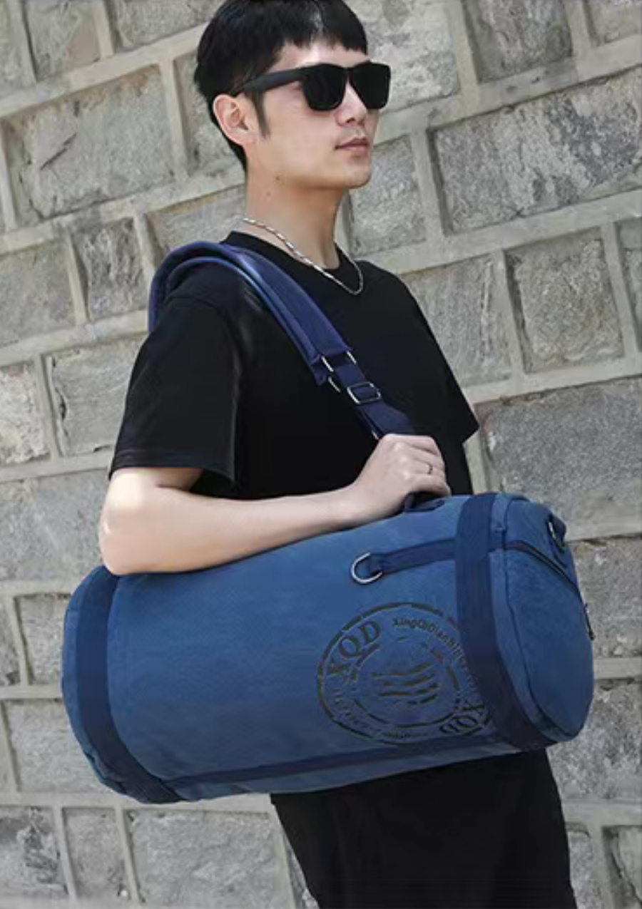 Дорожня сумка через плече тканинна Синій (2034635515) - фото 3 Дорожня сумка через плече тканинна Синій (2034635515) - фото 3