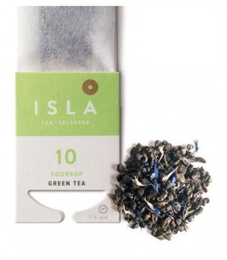 Чай зеленый ISLA Soursop №10 с саусепом на чайник 4 г х 10 шт. (IS10026)