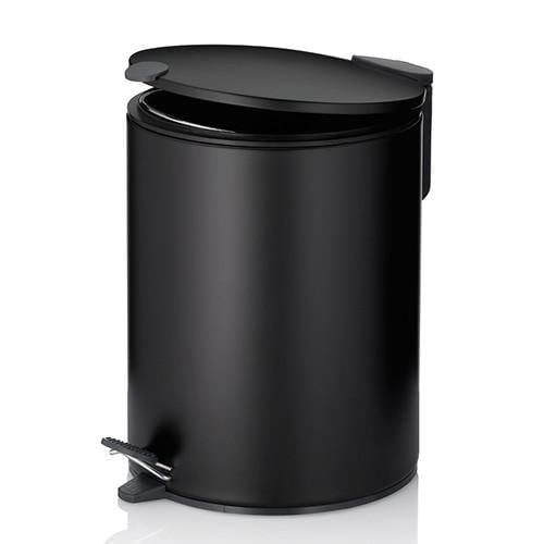 Ведро с педалью и крышкой Kela Mats металлическое 5 л Черный (23702) - фото 2 Ведро с педалью и крышкой Kela Mats металлическое 5 л Черный (23702) - фото 2