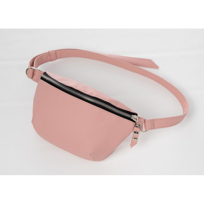 Сумка бананка Sambag Polo SQO 24x15x4 см Пудровий