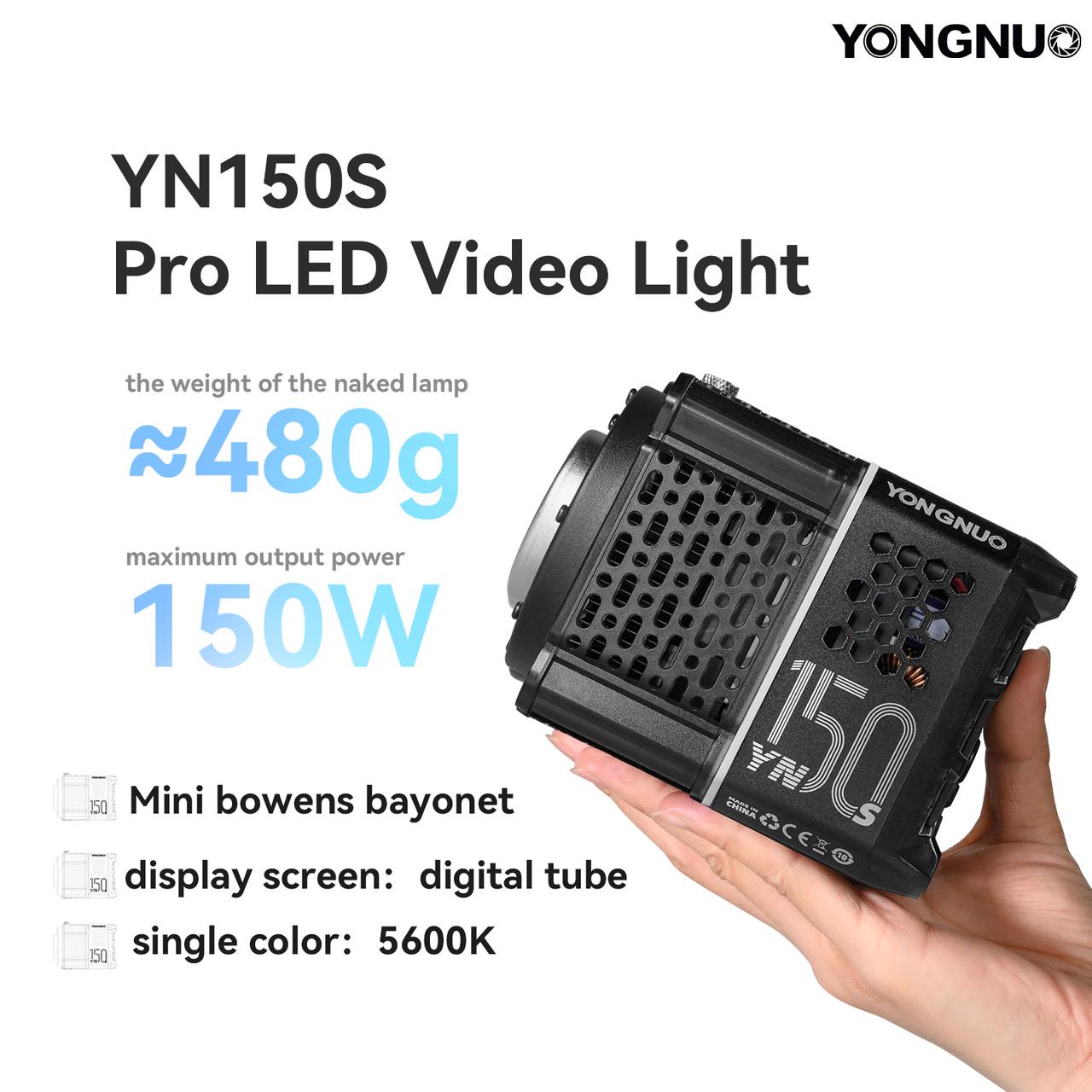 Студійне світло LED Yongnuo YN150S 5600K - фото 4 Студійне світло LED Yongnuo YN150S 5600K - фото 4