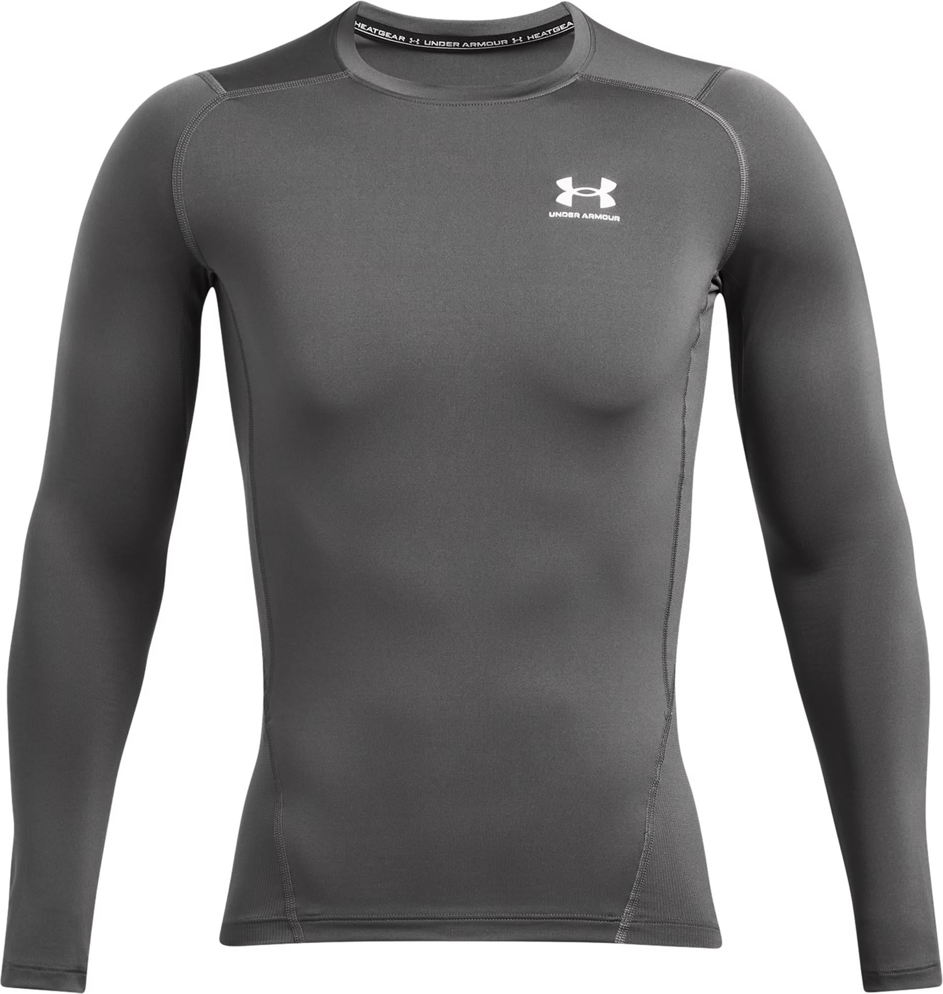 Лонгслив компрессионный Under Armour HEATGEAR LONG SLEEVE XL Серый (1361524-025) Лонгслив компрессионный Under Armour HEATGEAR LONG SLEEVE XL Серый (1361524-025)