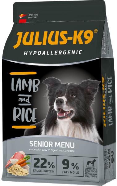 Корм сухий для собак старшого віку або собак схильних до повноти JULIUS-K9 LAMB and RICE Senior Menu 12 кг (5998274312613) - фото 1