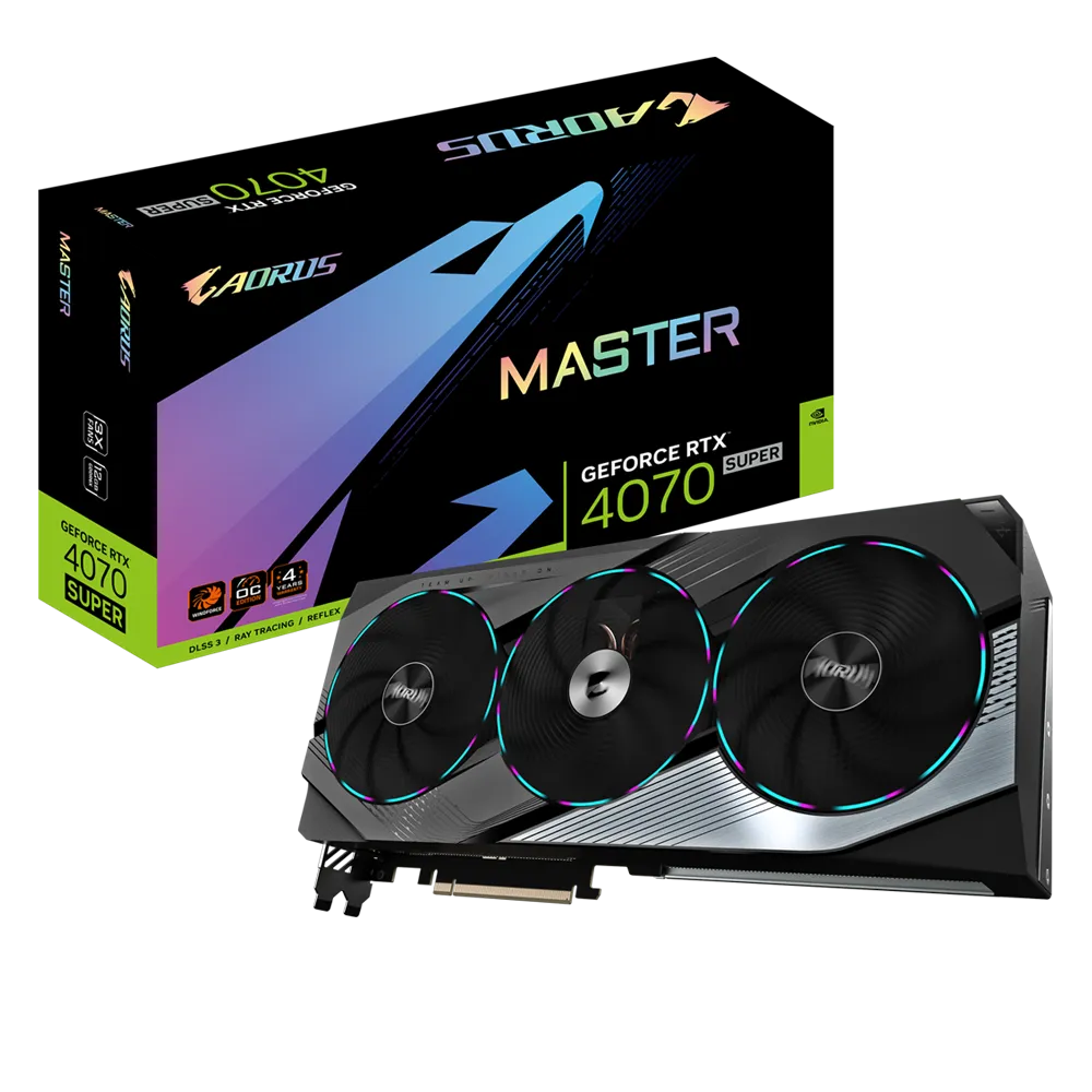 Видеокарта Gigabyte nVidia RTX4070 Super 12 ГБ GDDR6X/21000 МГц (GV-N407SAORUS M-12GD) - фото 8