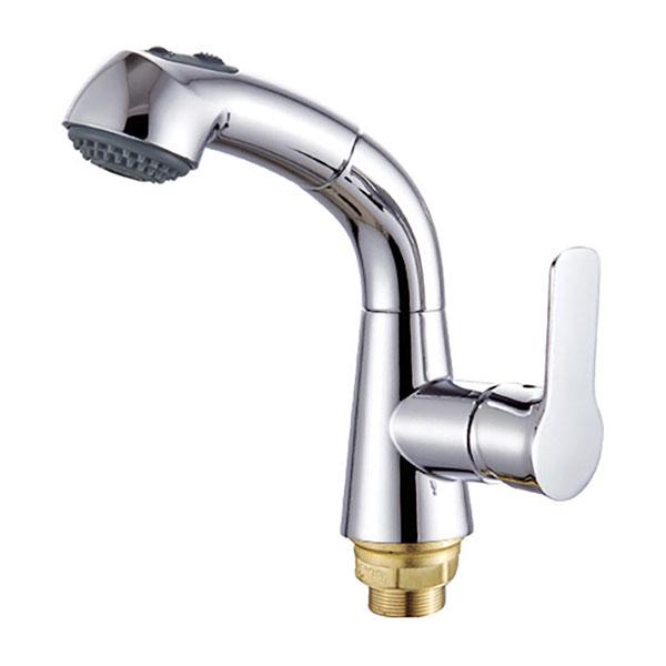 Смеситель для кухни Zerix Z6033 с выдвижным изливом (ZX0374)