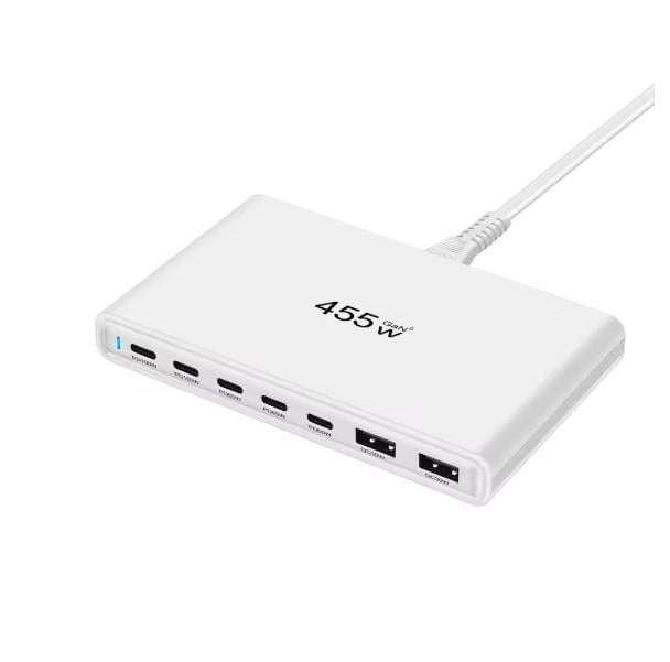 Зарядное устройство многоканальное сетевое GaN5 Pro YMS-455W 2Type-C-100W/3Type-C-65W/2USB30W Белый (719369)