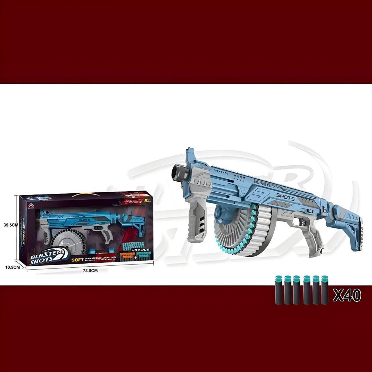 Бластер Blaster Shots Голубой (139871) - фото 2 Бластер Blaster Shots Голубой (139871) - фото 2