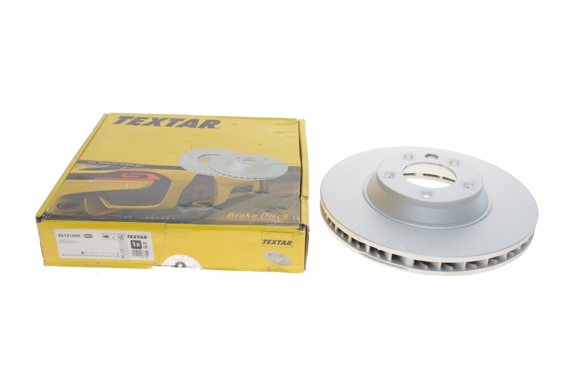 Диск тормозной передний TEXTAR Audi Q7 06-15/Porsche Cayenne 02-/VW Touareg 02-10 350x34 мм R PRO+ (92121805 TEXTAR)