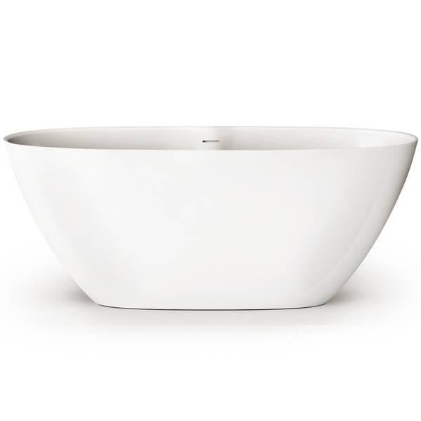 Ванна зі штучного каменю PAA Perla VAPERL/00 160х75 см Білий глянець