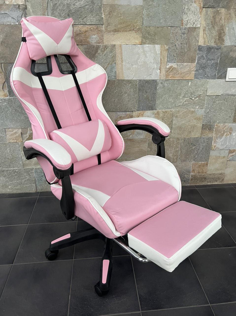 Кресло геймерское Prestige 730 Бело-розовый (14262557) - фото 1 Кресло геймерское Prestige 730 Бело-розовый (14262557) - фото 1