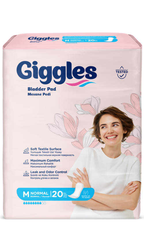 Прокладки урологические женские Giggles Bladder Pad M Normal 20 шт. 8 кап.