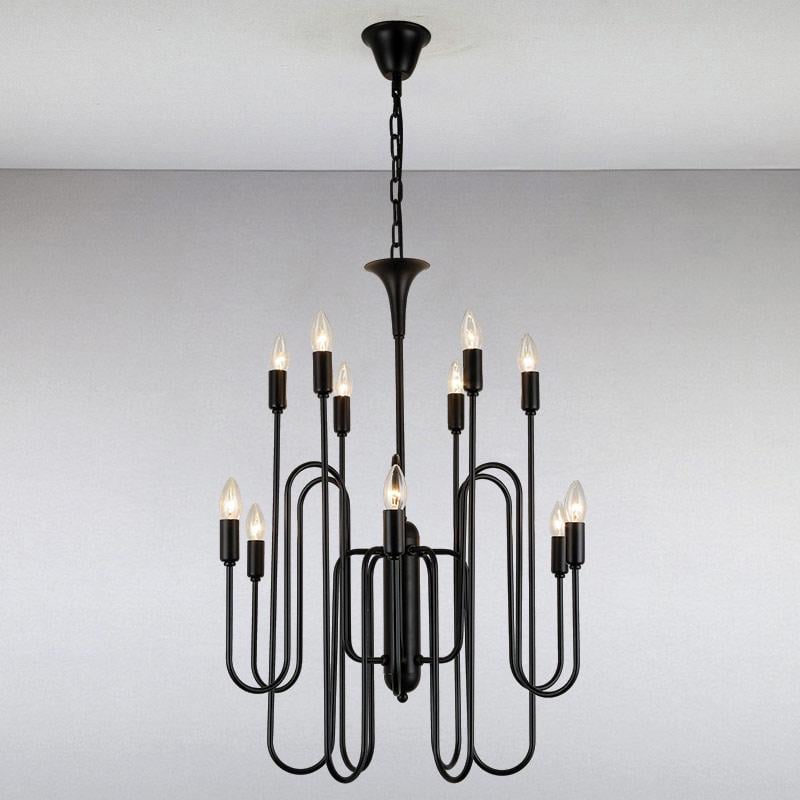 Люстра подвесная свечи Light House LS-13364-12 Черный