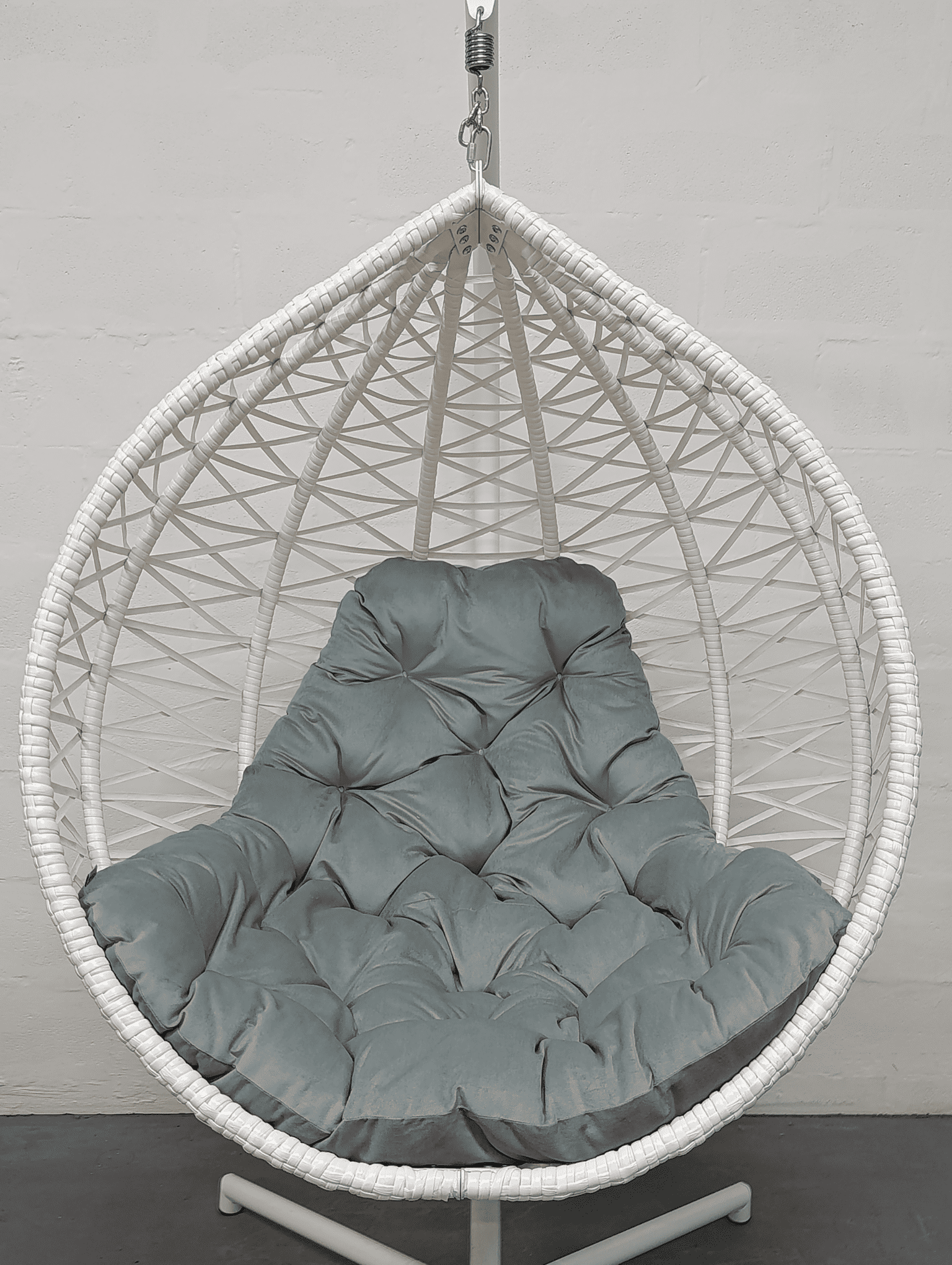 Подушка для крісла-кокона велюр 35 Сірий бобровий (5919) - фото 1 Подушка для крісла-кокона велюр 35 Сірий бобровий (5919) - фото 1