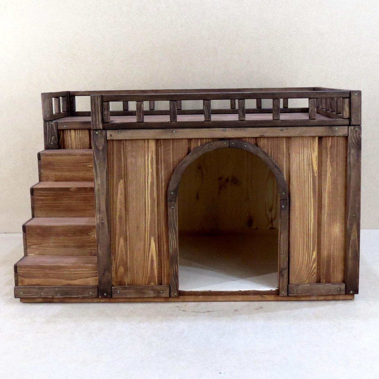 Будка для собаки з дерева Галіко Капучино (БДК-001209) - фото 6 Будка для собаки з дерева Галіко Капучино (БДК-001209) - фото 6