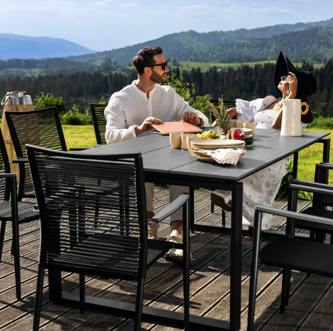 Стол садовый Di Volio Giovo 180х100 см Серый (4578) - фото 3 Стол садовый Di Volio Giovo 180х100 см Серый (4578) - фото 3