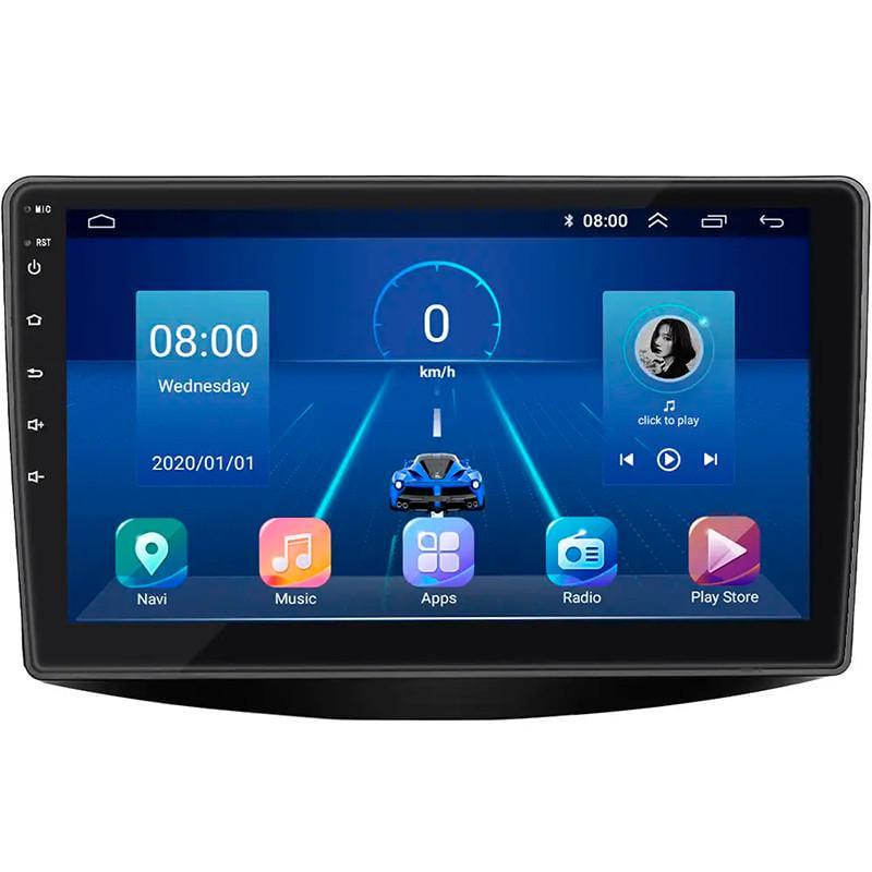 Автомагнітола штатна Lesko для Mitsubishi Grandis Manual A/C 2003-2011 9" 6/128Gb 4G Wi-Fi GPS Top MOB