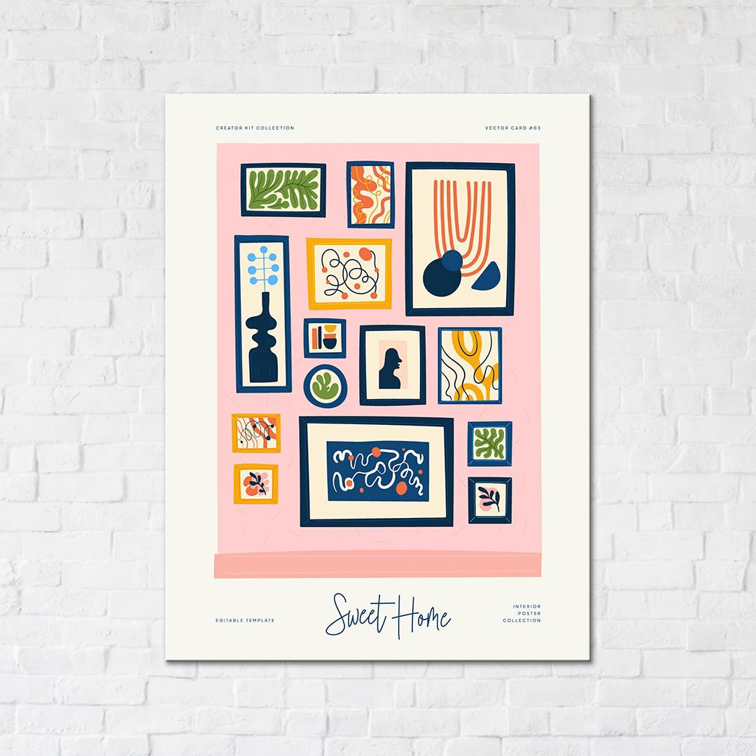 Интерьерная картина Brushme Домашняя галерея (CN53287S)