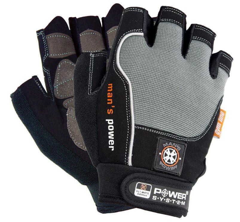 Рукавички для фітнесу Power System PS-2580 Man’s Power M Black/Grey (3019793065) Рукавички для фітнесу Power System PS-2580 Man’s Power M Black/Grey (3019793065)