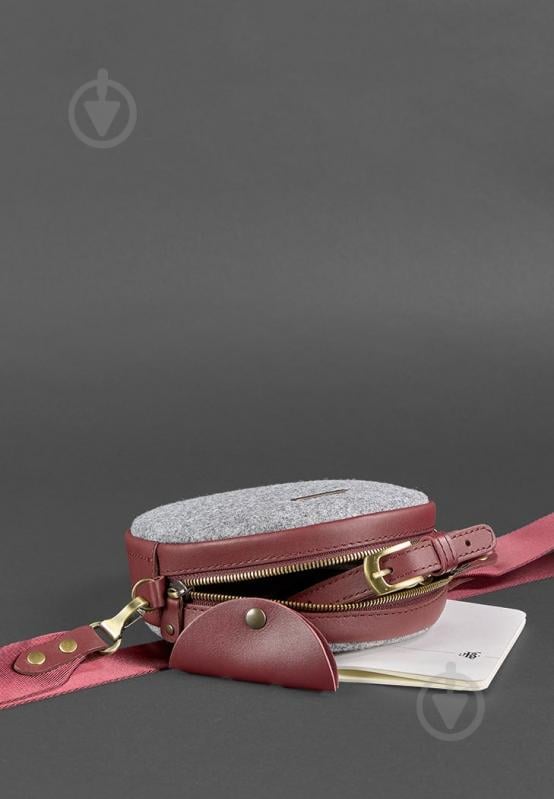 Круглая сумка BlankNote Серый (BN-BAG-23-felt-vin) - фото 3 Круглая сумка BlankNote Серый (BN-BAG-23-felt-vin) - фото 3