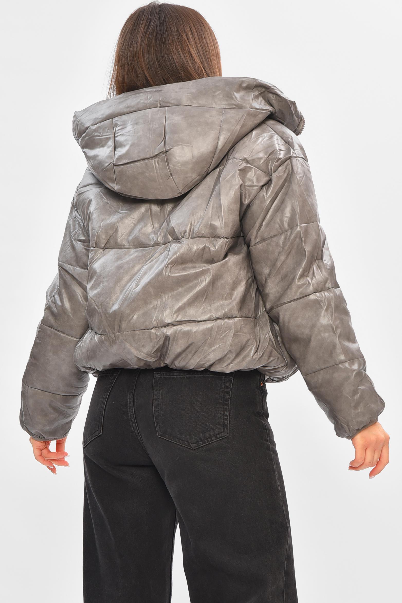 Куртка жіноча демісезонна L Сірий (205625) - фото 3