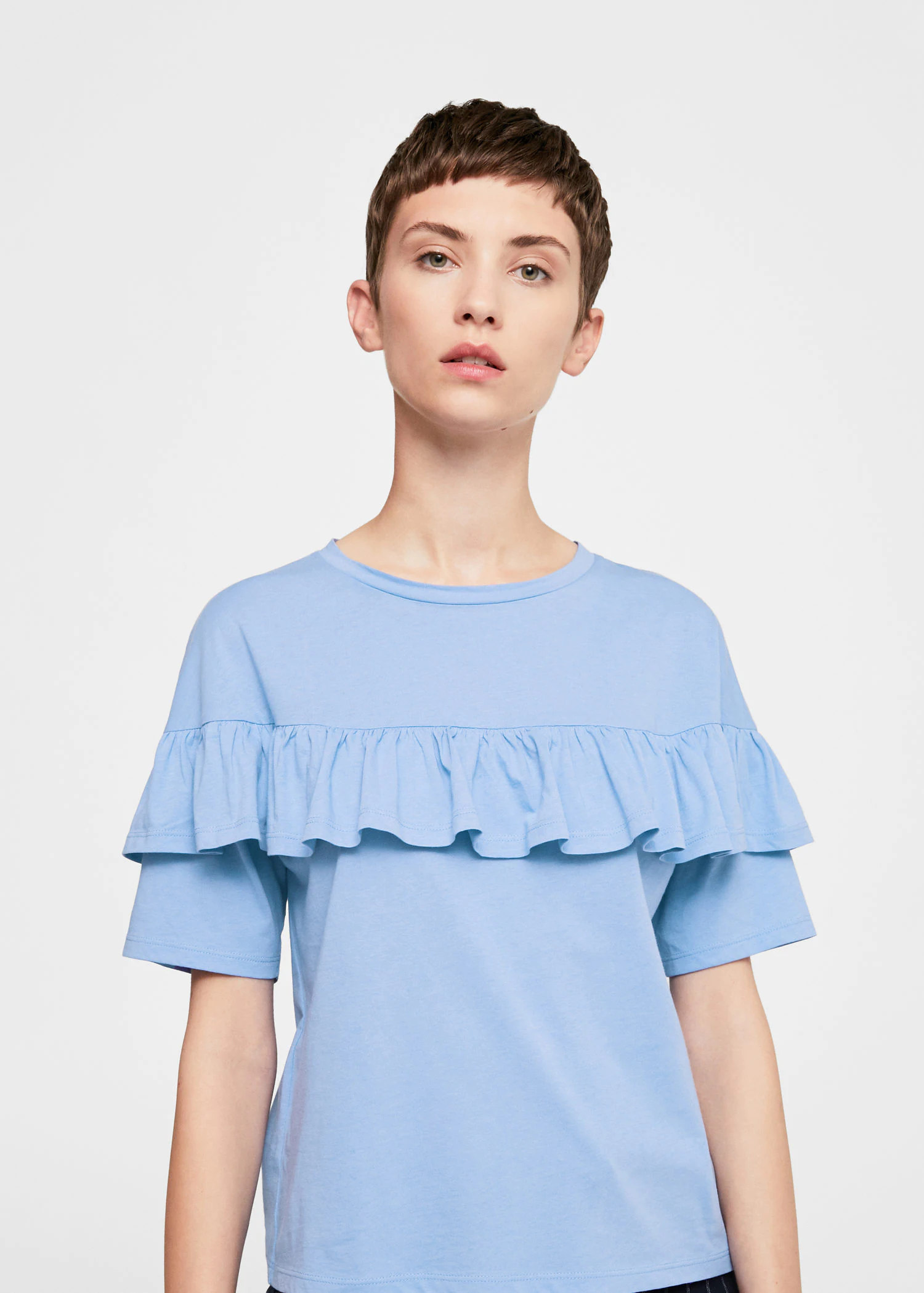 Блузка Mango XS Голубой (2000000837932)