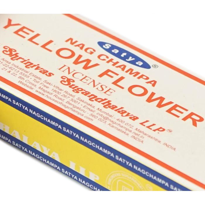 Аромапалочки Satya Yellow Flower Желтый цветок 15 г (9130411) - фото 2