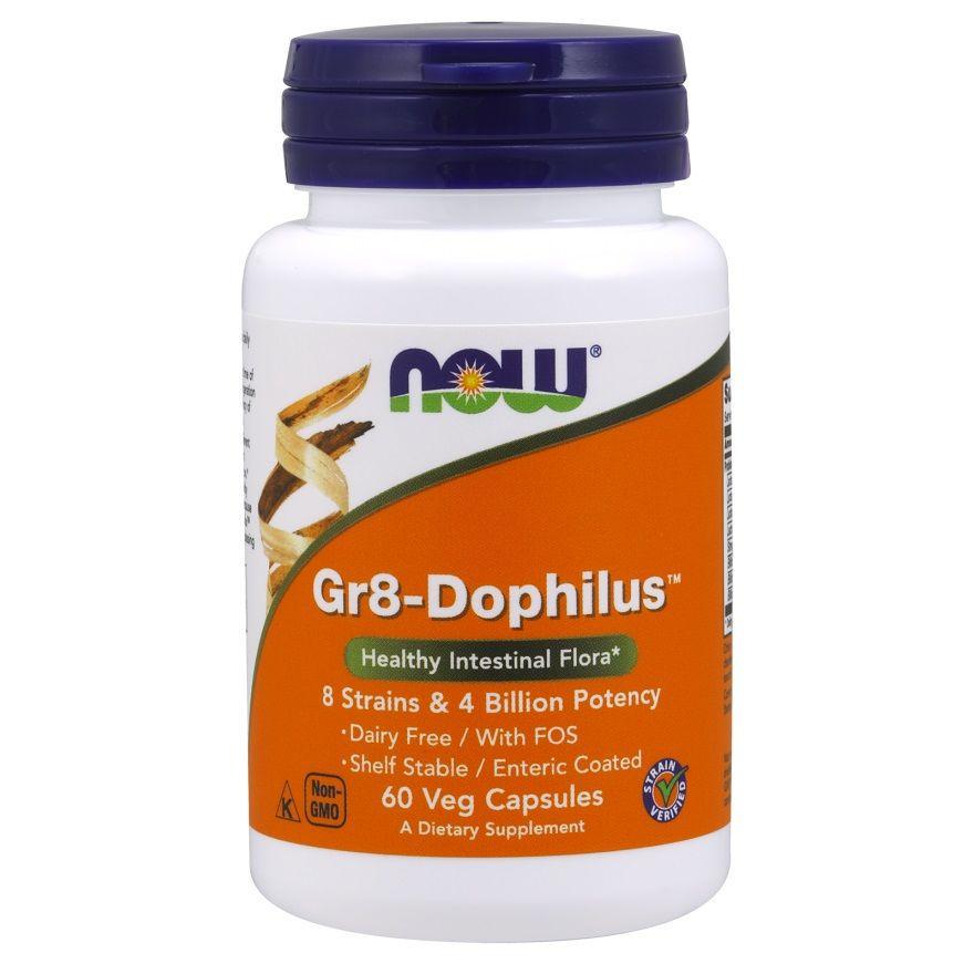 Пробіотик Now Foods Gr8-Dophilus 60 капсул