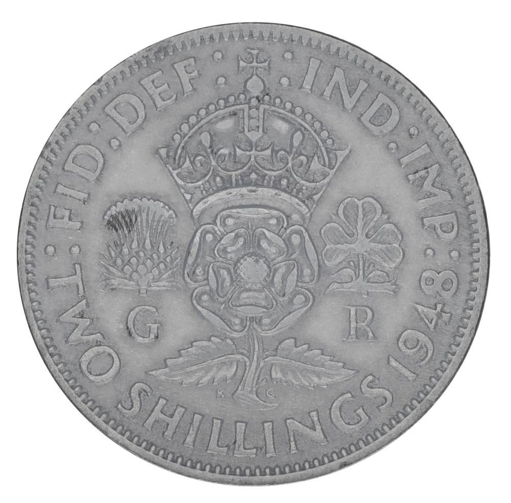 Коллекционная монета Великобритания 2 шиллинга 1948 F-VF (М20903)