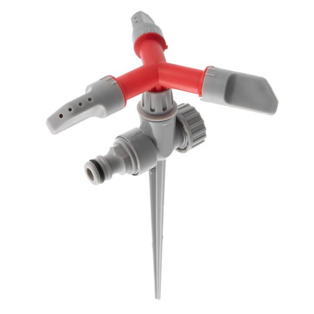 Дождеватель Intertool GE-0055 PP/ABS/Zinc alloy круговой с вращающейся головкой на костыле - фото 6