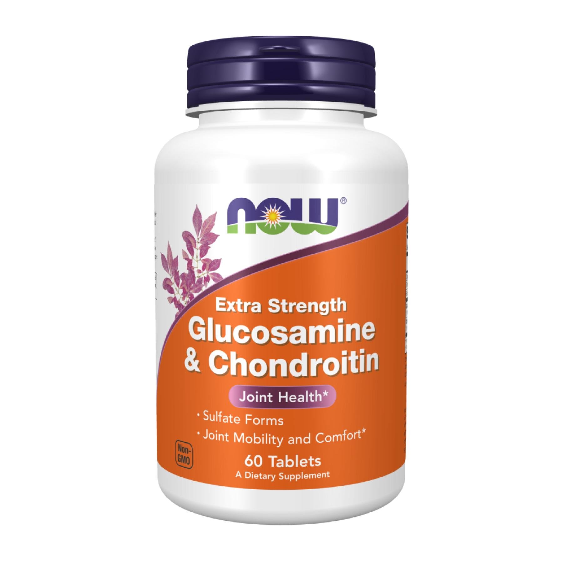 Хондропротектор Now Foods Glucosamine &amp Chondroitin Extra Strength 60 tabs (28124)