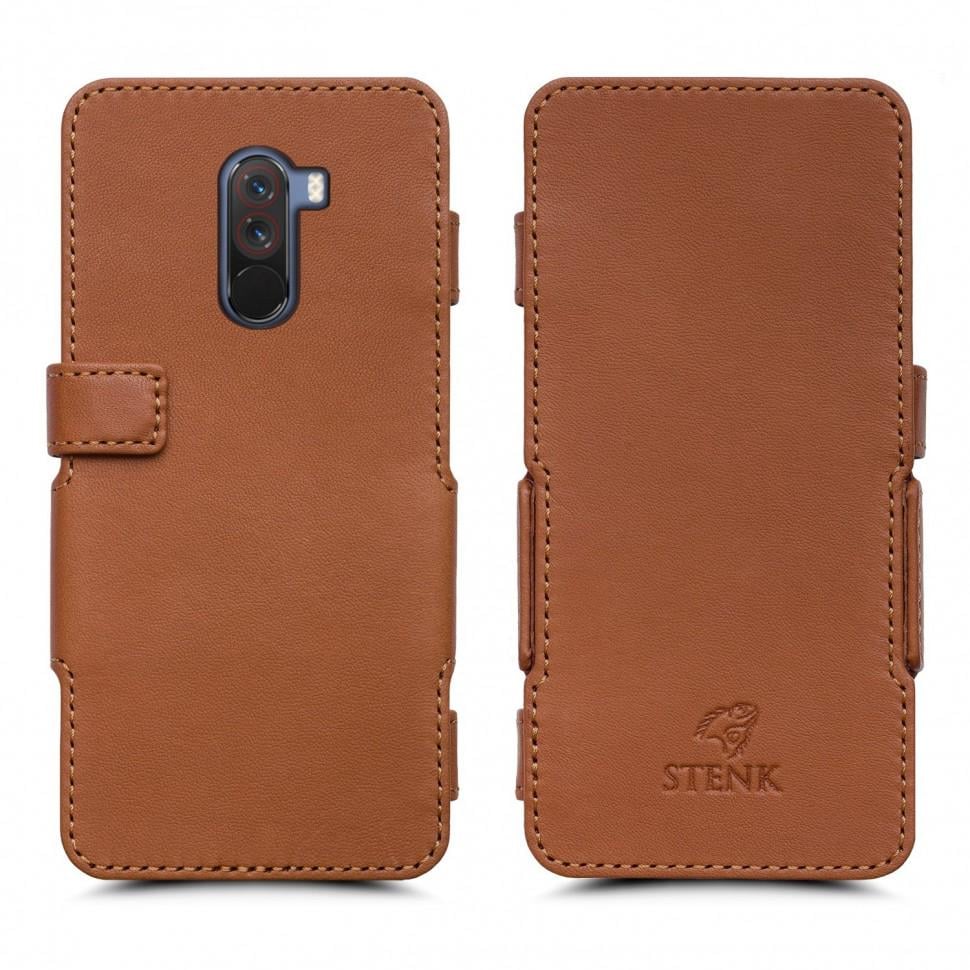 Чехол книжка Stenk Prime для Xiaomi Pocophone F1 Camel (62308)