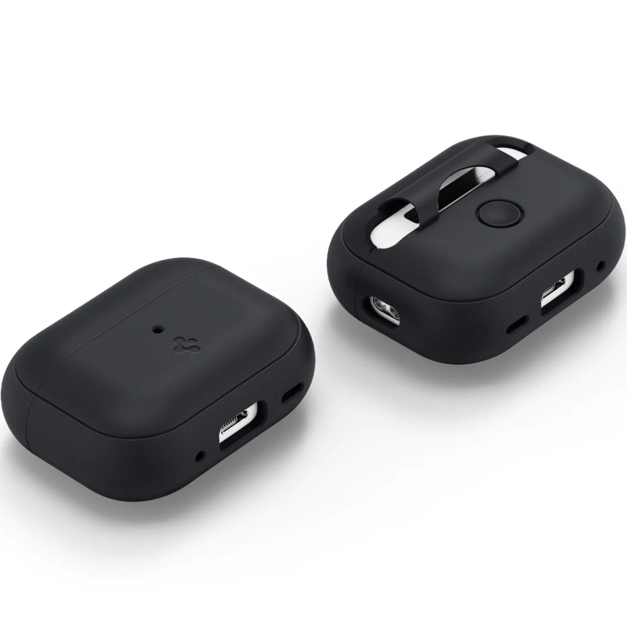 Чохол для навушників Spigen Silicon Fit with Strap for AirPods Pro 2 Black (ACS05479) - фото 10