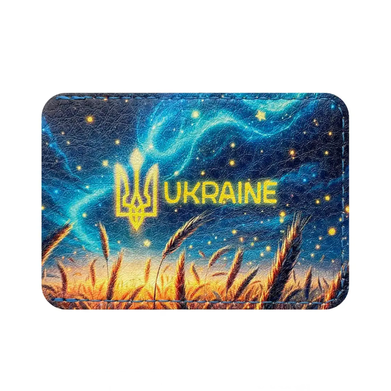 Обложка для ID паспорта Украина 6,5х9,3 см (E-35)