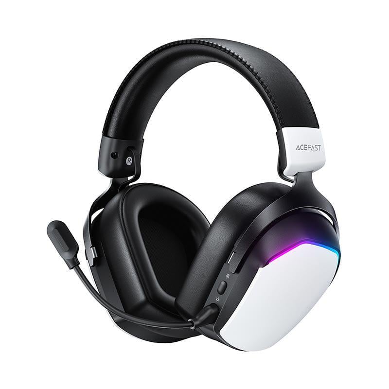 Гарнитура Acefast H11 для игр беспроводная Bluetooth 2,4G AUX 3,5 мм Белый