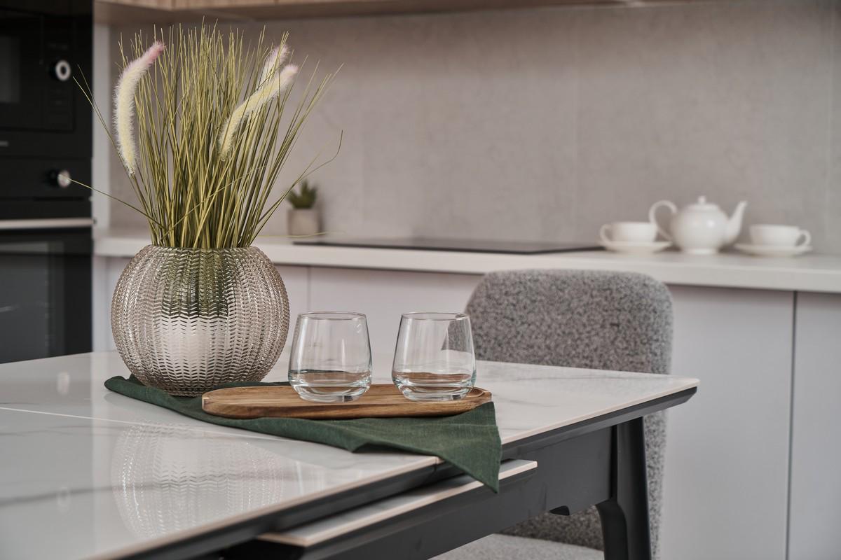 Стол обеденный раздвижной Vetro Mebel 1400-1800x800x760 мм Касса вайт/Черный(TМ-89) - фото 10 Стол обеденный раздвижной Vetro Mebel 1400-1800x800x760 мм Касса вайт/Черный(TМ-89) - фото 10