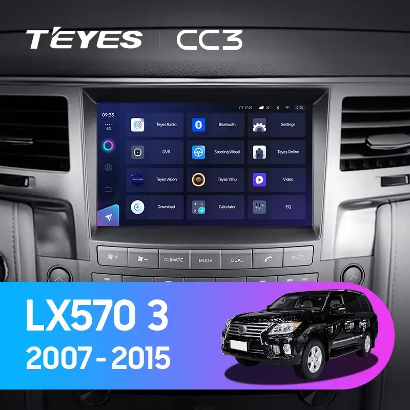 Автомагнитола штатная Teyes CC3 360° для Lexus LX 570 J200 3 lll 2007-2015 Android (1787169627) - фото 4