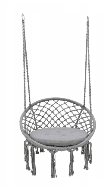 Качели садовые Jumi подвесная с подушкой Grey